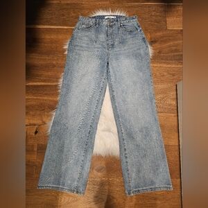 JustFab Blue Flare & Wide Leg Jeans